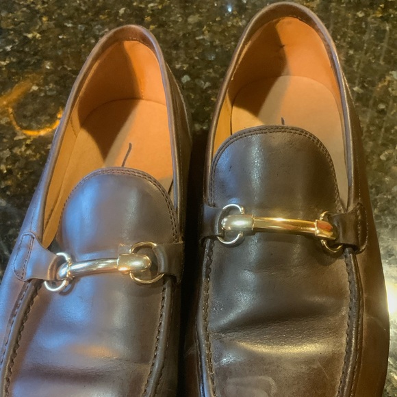 Saks Fifth Avenue Brown Leather Mens Slip on Shoes. Sz. 10.5 main image 4